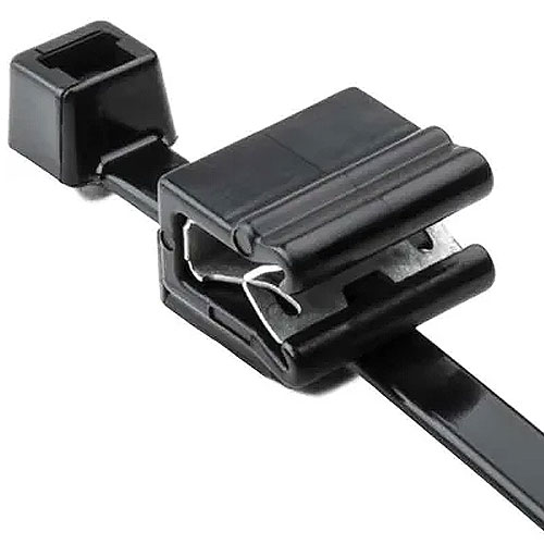 HellermannTyton 156-02226 2-Piece Cable Tie & Edge Clip, 8.0