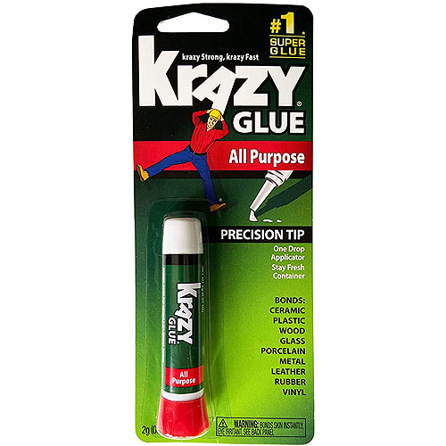 Krazy Glue KG58548R Instant Krazy Glue All Purpose Tube 0.07-Ounce