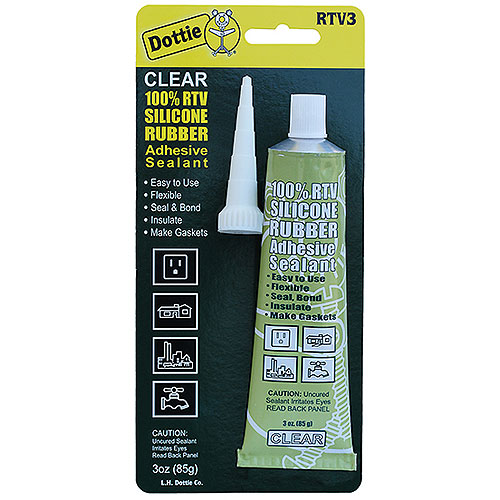 3 Oz. Rtv Silicon Sealant White