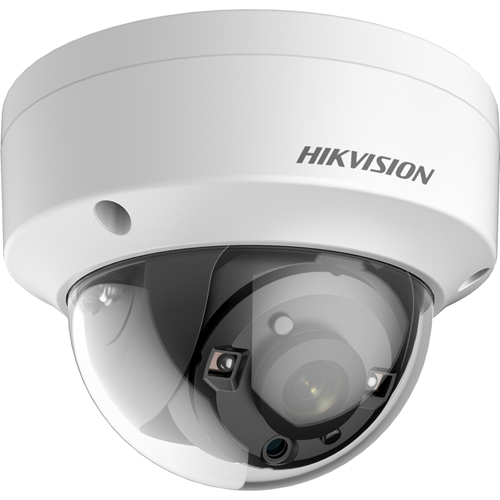 Hikvision Turbo HD DS-2CE57H8T-VPITF 5 Megapixel Surveillance Camera - Monochrome - Dome