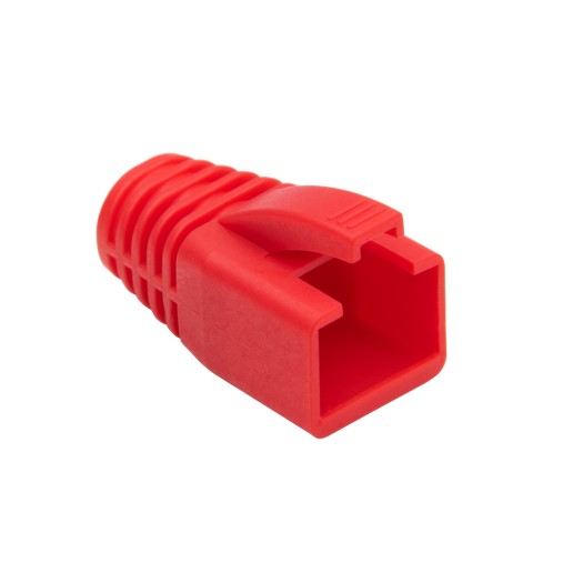 Rj45 Boot 7.5mm Max Od Red(Bulk 1ea)100pc/Bag