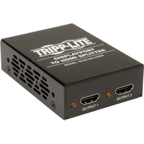 Tripp Lite 2-Port Video Displayport to 2 X HDMI Monitor Video Splitter 4Kx2K @ 24/30Hz TAA GSA