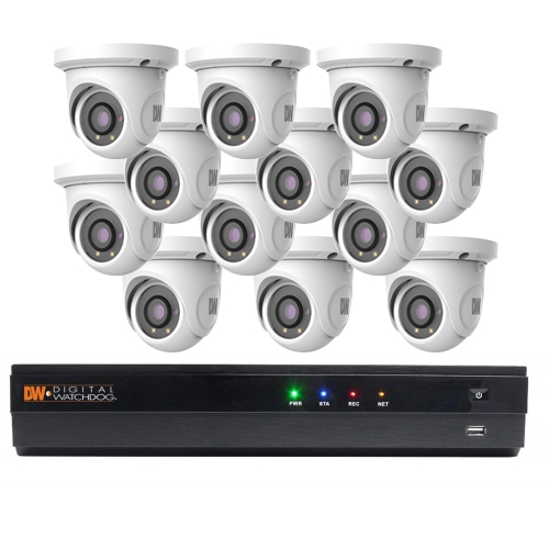 12 Turret Cameras (Dwc-Mtt4wi28) And 3tb NVR (6k-Vp163t16p)