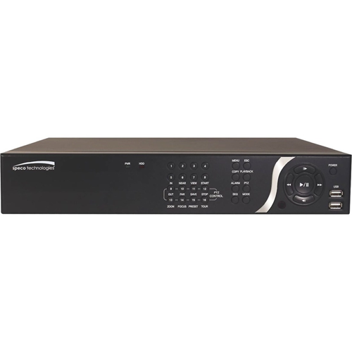 Speco 8 Channel NVR with 8 Built-In PoE+ Ports