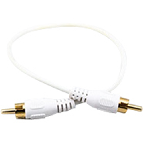 Legrand-On-Q RCA (M) to 2 RCA (M) White Y Mini Patch Cable for Audio