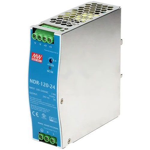 MEAN WELL NDR-120-48 DIN Rail Power Supplies 120W 48V 2.5A EN55022 Class B