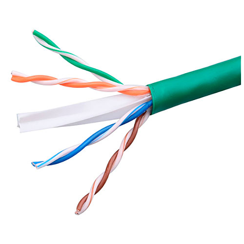 Cat5e  4PR Plenum UTP Green Jacket