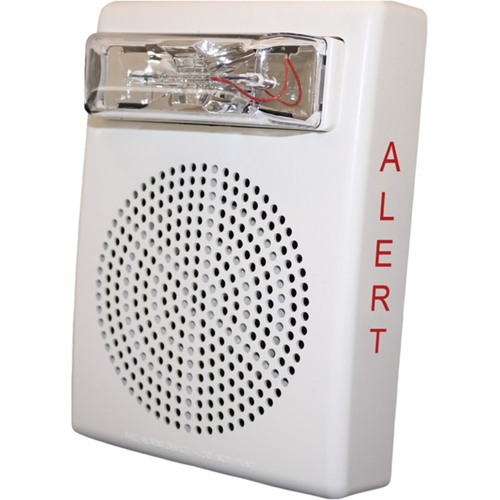 SPK/STRB,WALL,24V,ALERT,WHITE