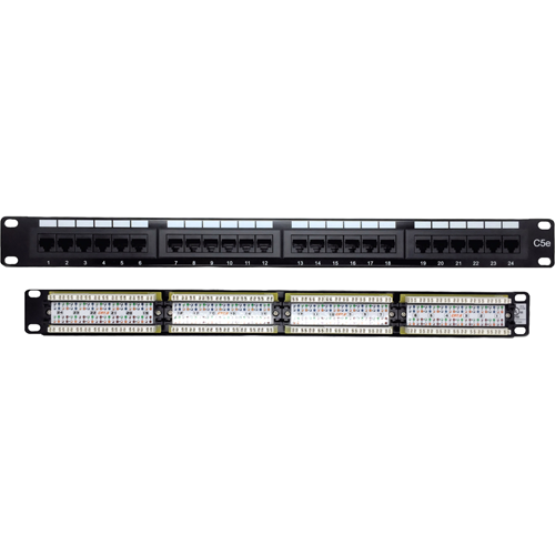 W Box Cat 5e Patch Panel 24 Port