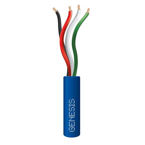 Genesis 21041106  22 AWG 4C Str Riser, Blue, 1000 ft. Pull Box