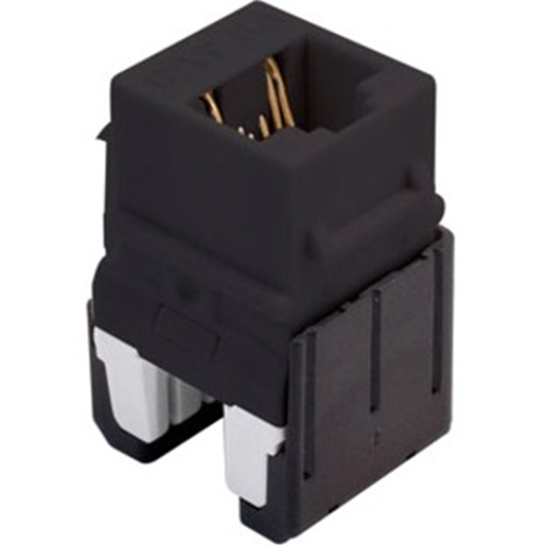 Legrand-On-Q Quick Connect Cat 6a RJ45 Keystone Insert, Black (M10)