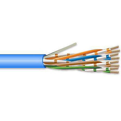 Superior Essex 77-240-2B 4 Pair 23 AWG CMP CAT6 , 1000ft, Blue