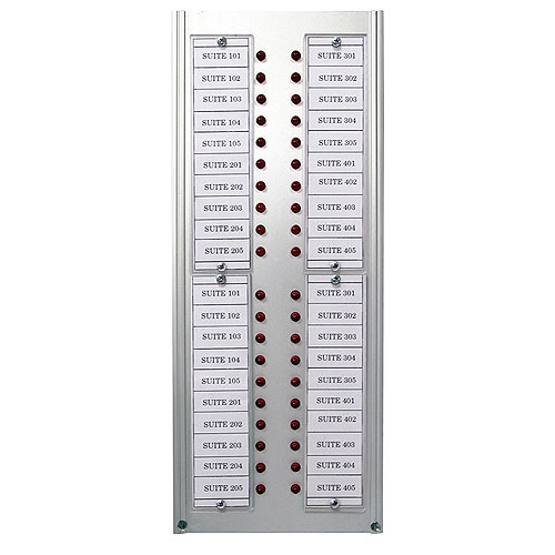 Mircom EC-240A 40 LED Annunciator Panel with Directory for Central Monitoring Panel