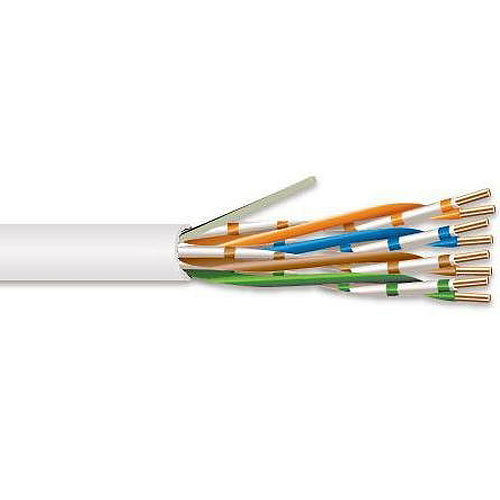 Superior Essex 77-240-4B 4 Pair 23 AWG CMP CAT6, White, 1000 ft.