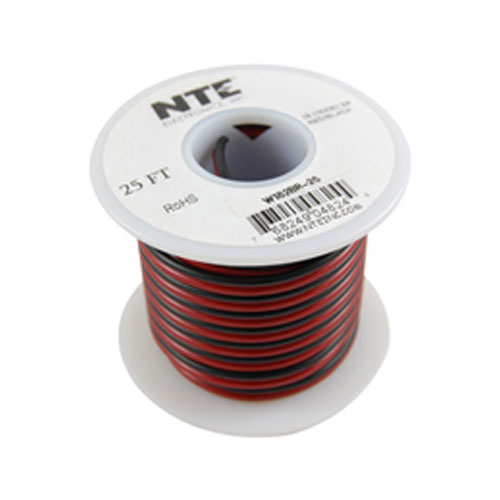 Wire Speaker 16/2 Blk Red Str Rl 25ft