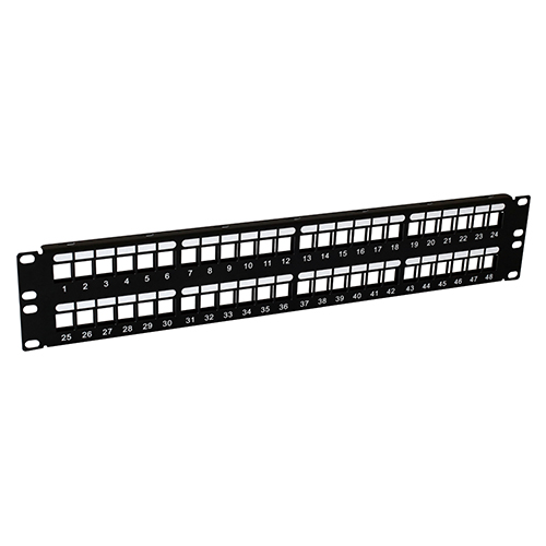 W Box 0E-BP48 48-Port Flush Mount Blank Patch Panel