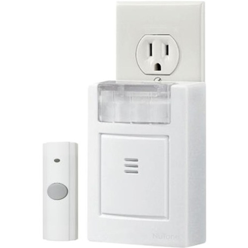 NuTone Plug-In Door Chime Kit with Strobe Light, 3-3/4