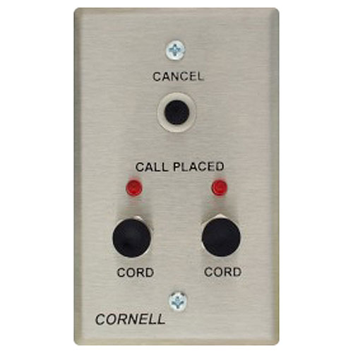 Cornell B-122 Bedside Station with Two Jacks, Two Call Placed Lights and Cancel Button