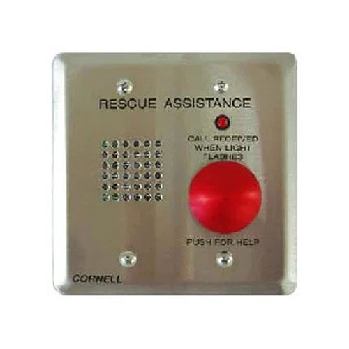 Cornell 4201B/V Call Station, with Audio Alarm and One Momentary Switch with LED Light, Two Gang, Vandal Resistant