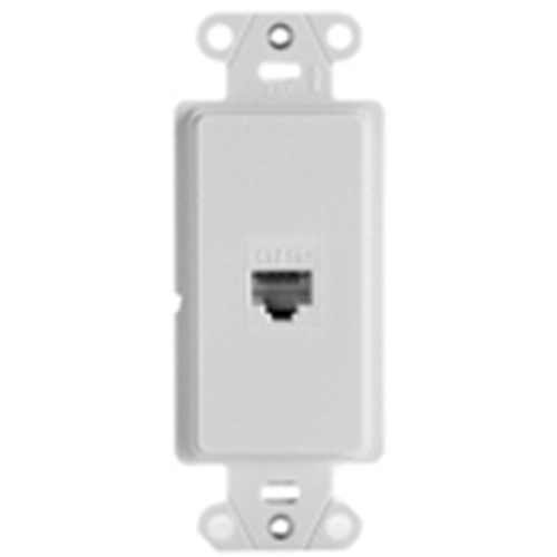 Legrand-On-Q Pre-Configured 1-Port RJ45 Strap, White (M6)