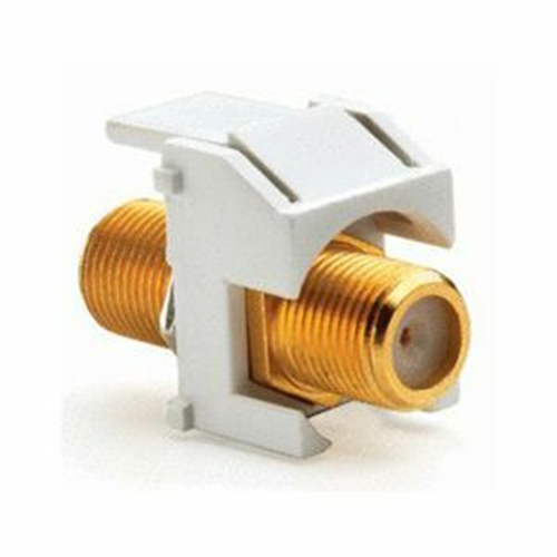 Legrand-On-Q Recessed Gold F-Connector, Light Almond (M20)