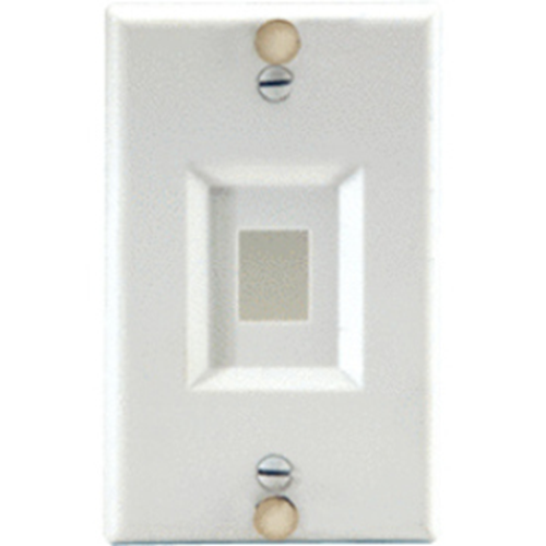 Legrand-On-Q Keystone Wall Phone Plate, White