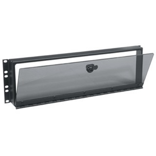 Middle Atlantic Security Cover, 3 RU, Hinged Plexi