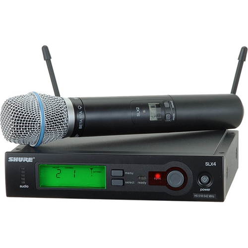 Shure SLX24/BETA87A System with SLX2/BETA87A Handheld Transmitter