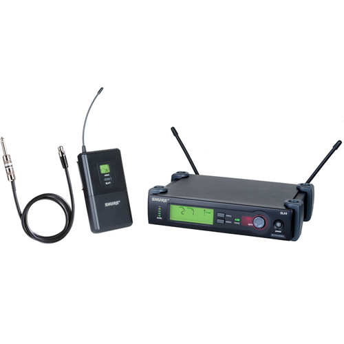 Shure SLX14 Wireless System with WA302 Instrument Cable