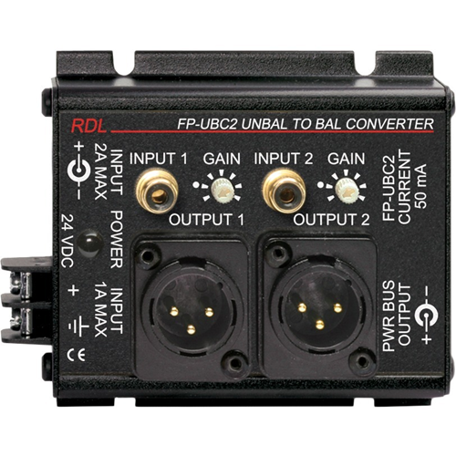 RDL FP-UBC2 Unbalanced to Balanced Converter - 2 Channel