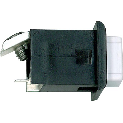 Alpha ST008 Push Button-Black/White-1 Screw