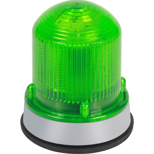 Edwards Signaling 125 Class Flashing Halogen Beacon, Gray Base Green 120V AC 50/60 Hz, 0.200A