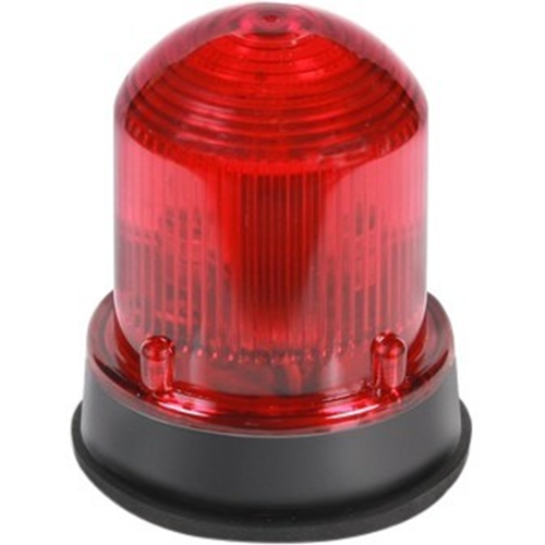 Edwards 125 Class Flashing Halogen Beacon, Black Base Red