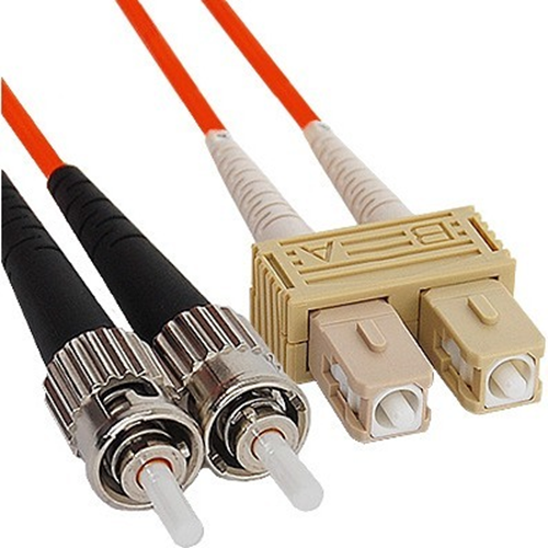 ICC 62.5/125&micro;m Multimode Duplex SC-ST Fiber Optic Jumper, 1 PC