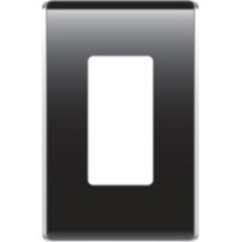 Legrand-On-Q Studio Wall Plate, 1-Gang, Gloss Black