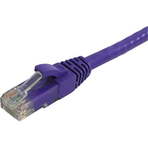 Lynn Electronics 3FT Purple CAT6 Snagless Molded Booted Patch Cord