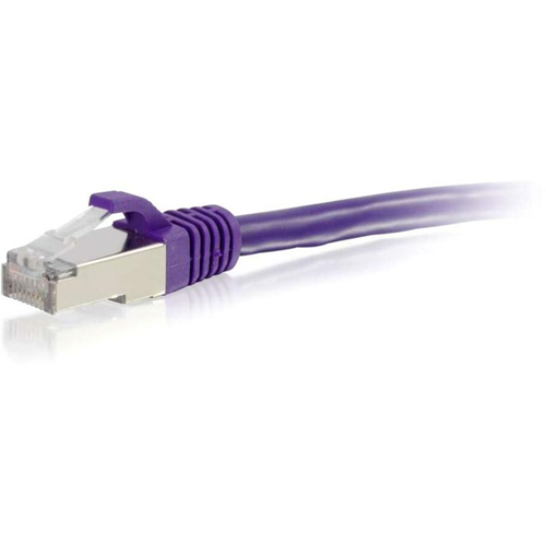 C2G-14ft Cat6 Snagless Shielded (STP) Network Patch Cable - Purple