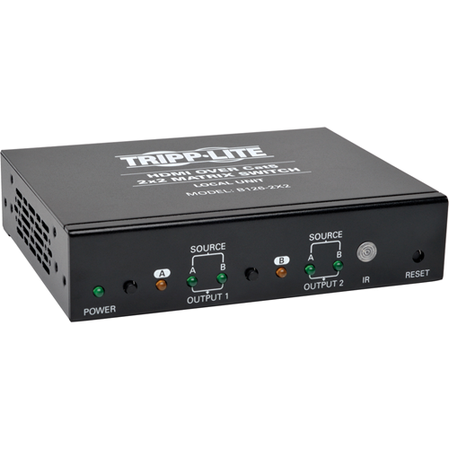 Tripp Lite HDMI over Cat5 Cat6 2x2 Matrix Video Extender Switch HDMI RJ45 F/F TAA