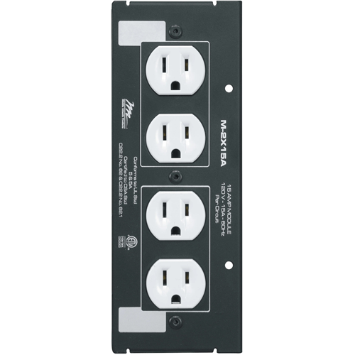 Middle Atlantic MPR Module, 15A, Double Duplex