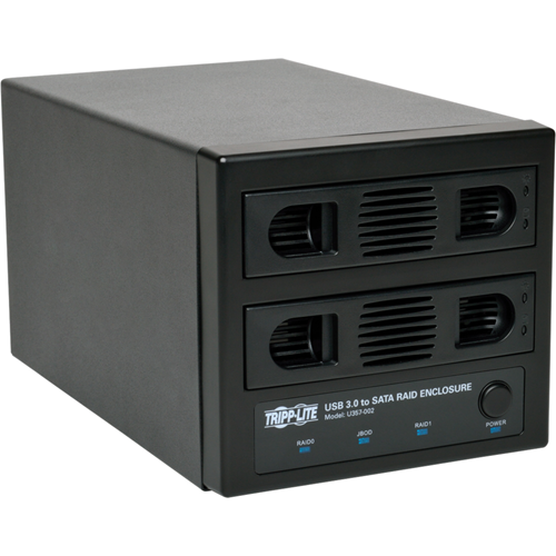 Tripp Lite USB 3.0 SuperSpeed 2 Bay SATA Hard Drive RAID Enclosure w Fan