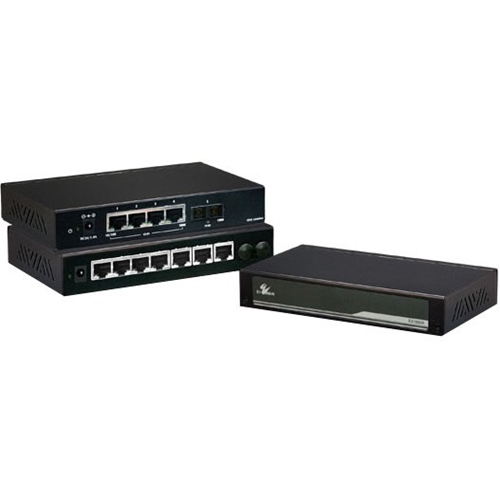 EtherWAN Unmanaged 4-port 10/100/1000BASE-TX + 1-port 1000BASE-X Gigabit Ethernet Switch