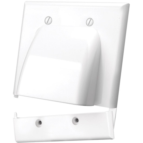 Vanco Hinged Bulk Cable Wall Plate