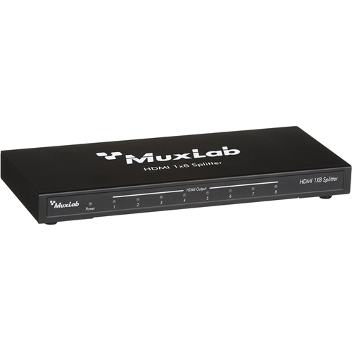 MuxLab HDMI 1x8 Splitter, 2K-4K