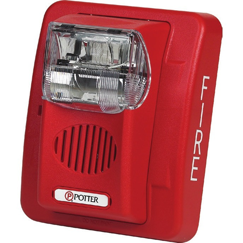 Potter HS24-177 Series High Candela Wall Mount Horn Strobe