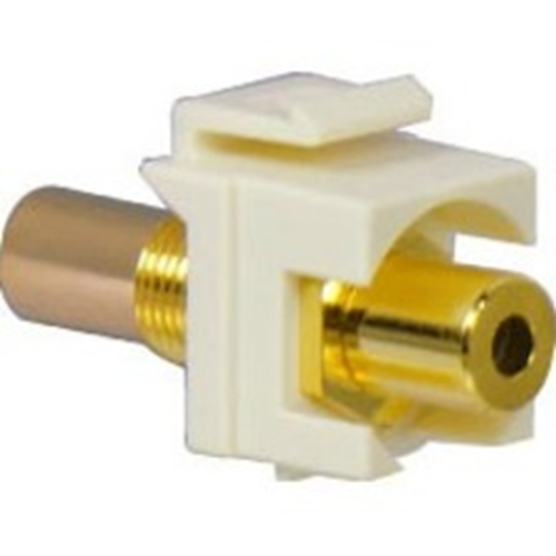 Legrand-On-Q 3.5mm Stereo Coupler Insert, Light Almond