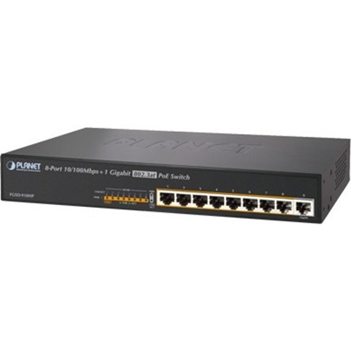 ACTi Planet FGSD-910HP 8-Port 802.3at PoE Switch