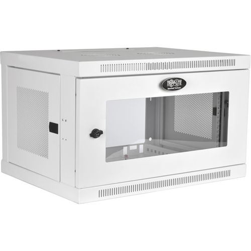 Tripp Lite 6U Wall Mount Rack Enclosure Server Cabinet White w/ Acrylic Glass Door