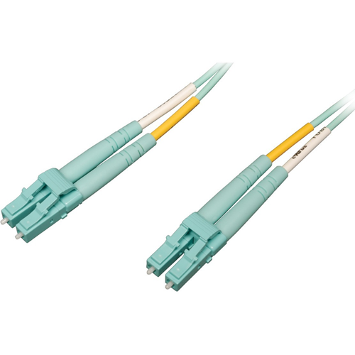 Tripp Lite 10Gb/100Gb Duplex Multimode LC/LC OM4 Aqua Fiber Patch Cable 25M