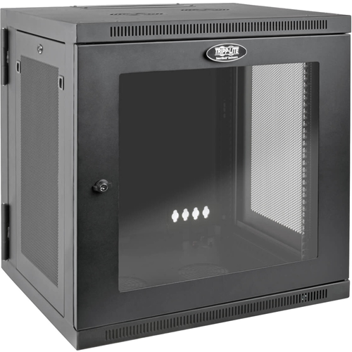 Tripp Lite 12U Wall Mount Rack Enclosure Server Cabinet Hinged Deep Acrylic Window