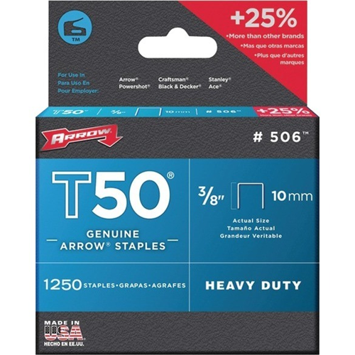 Arrow T50 Staples - 50624, 3/8